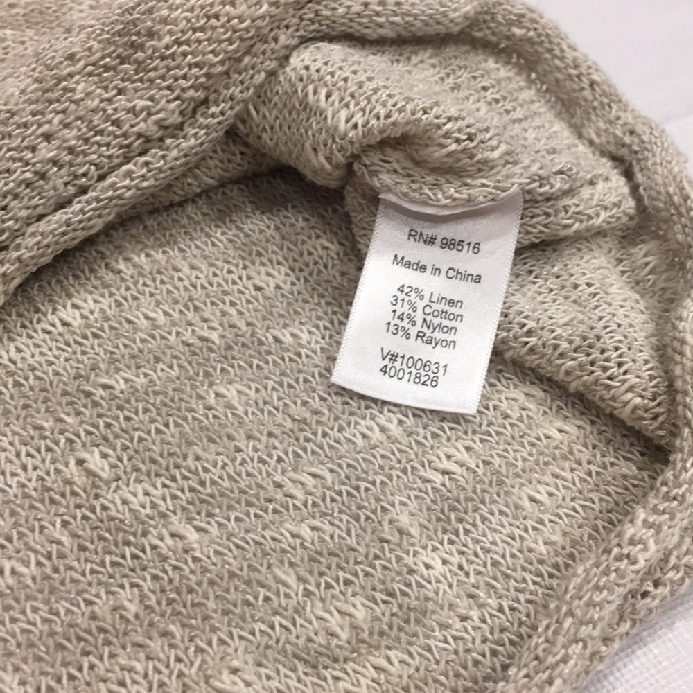 ❤️ LINEN V NECK Coldwater Creek lagenlook top - Picture 8 of 16